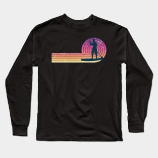 Vintage and Retro Look SUP Paddle Board Long Sleeve T-Shirt